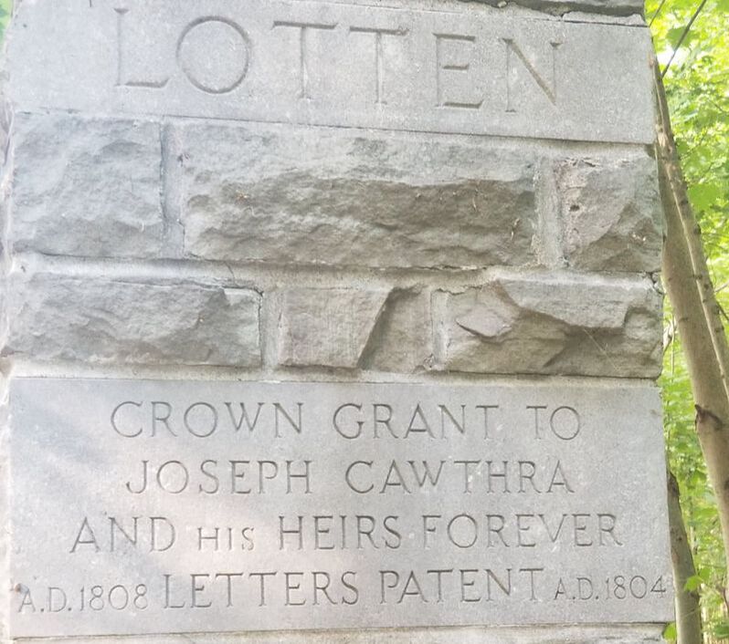 Crown Grant to Joseph Cawthra and his heirs forever 